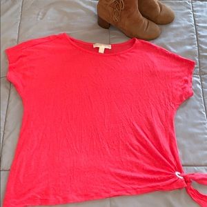 Michael Kors Pink Tie Shirt
